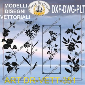 Decori file vettoriale modello DR-VETT 351 eps dwg dxf plt