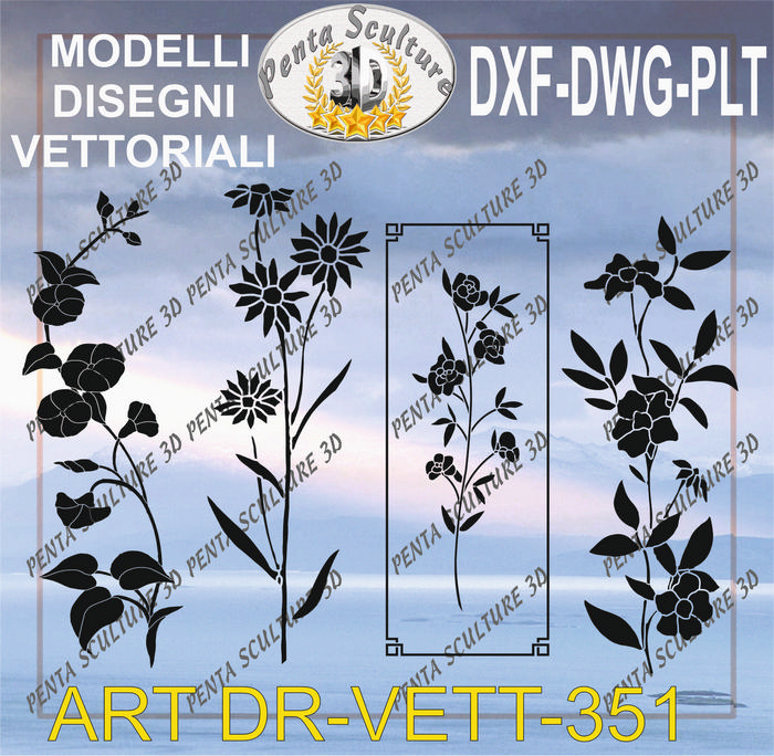 Decori_file_vettoriale_modello_DR-VETT_351_eps_dwg_dxf_plt