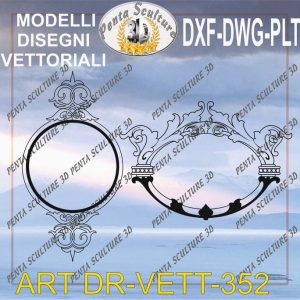 Decori file vettoriale modello DR-VETT 352 eps dwg dxf plt