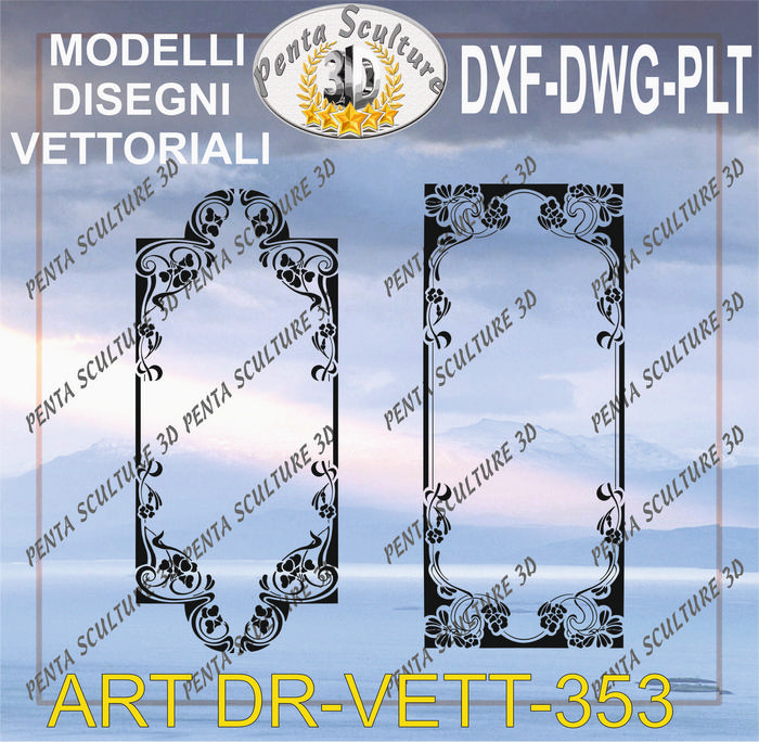 Decori_file_vettoriale_modello_DR-VETT_353_eps_dwg_dxf_plt