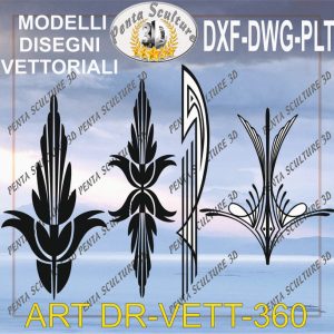 Decori file vettoriale modello DR-VETT 360 eps dwg dxf plt