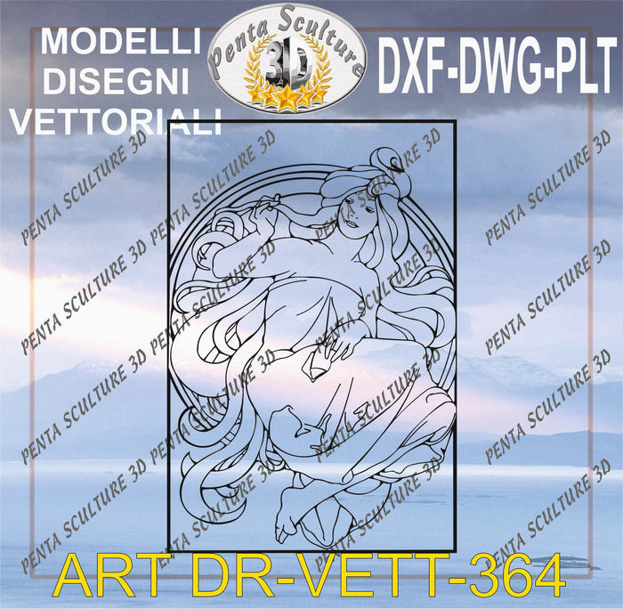 Decori_file_vettoriale_modello_DR-VETT_364_eps_dwg_dxf_plt