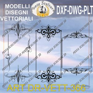 Decori file vettoriale modello DR-VETT 366 eps dwg dxf plt