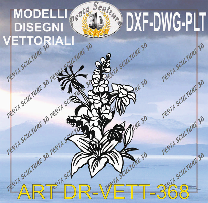 Decori_file_vettoriale_modello_DR-VETT_368_eps_dwg_dxf_plt