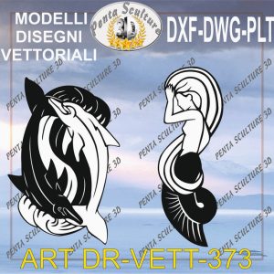Decori file vettoriale modello DR-VETT 373 eps dwg dxf plt