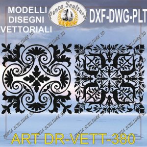 Decori file vettoriale modello DR-VETT 380 eps dwg dxf plt