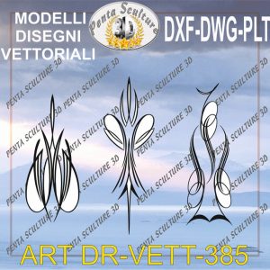 Decori file vettoriale modello DR-VETT 385 eps dwg dxf plt