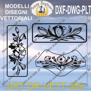 Decori file vettoriale modello DR-VETT 389 eps dwg dxf plt