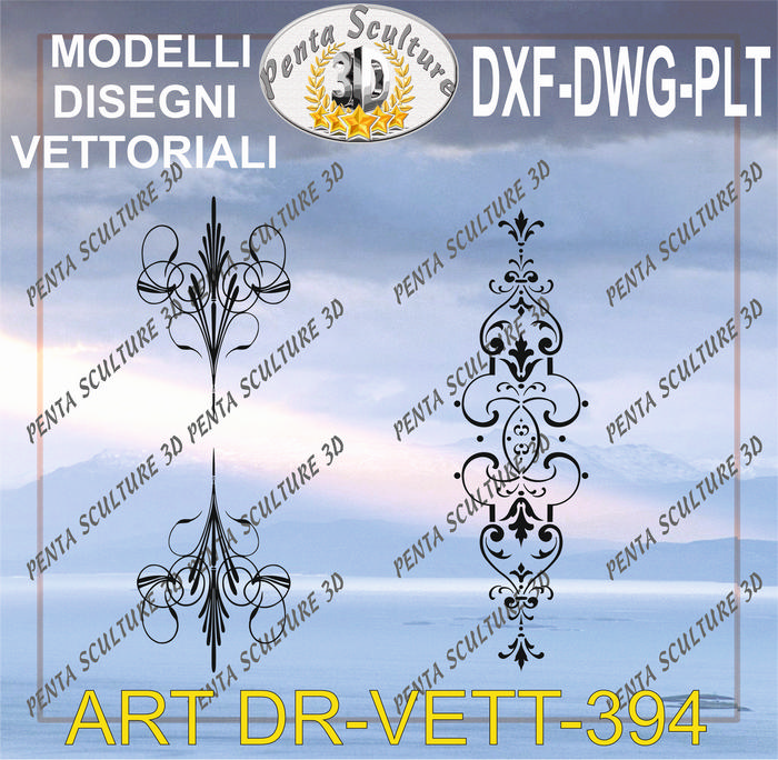 Decori_file_vettoriale_modello_DR-VETT_394_eps_dwg_dxf_plt