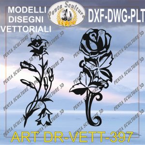 Decori file vettoriale modello DR-VETT 397 eps dwg dxf plt
