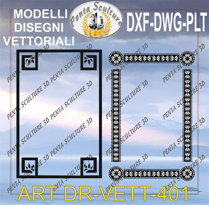 Decori_file_vettoriale_modello_DR-VETT_401_eps_dwg_dxf_plt