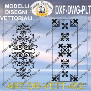 Decori file vettoriale modello DR-VETT 402 eps dwg dxf plt