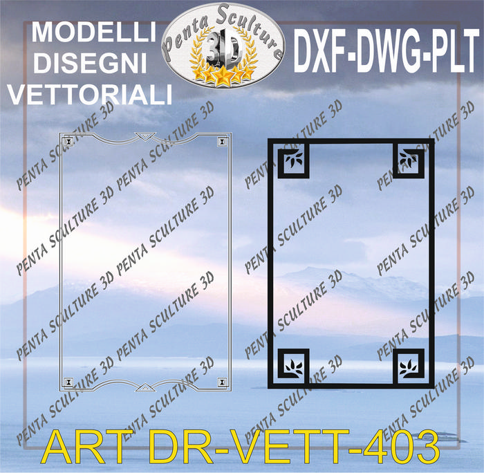 Decori_file_vettoriale_modello_DR-VETT_403_eps_dwg_dxf_plt