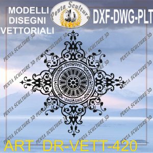 Decori file vettoriale modello DR-VETT 420 eps dwg dxf plt