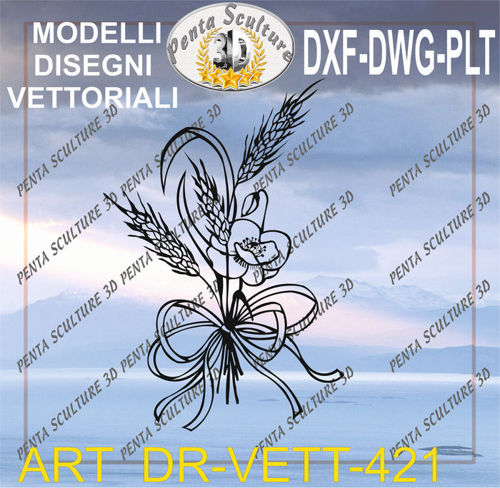 Decori_file_vettoriale_modello_DR-VETT_421_eps_dwg_dxf_plt