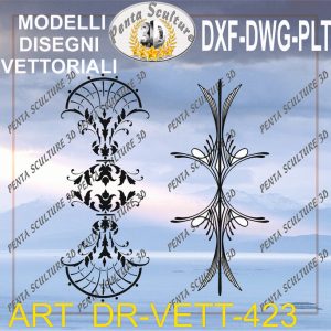 Decori file vettoriale modello DR-VETT 423 eps dwg dxf plt