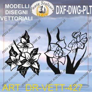 Decori file vettoriale modello DR-VETT 427 eps dwg dxf plt