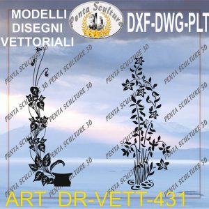 Decori file vettoriale modello DR-VETT 431 eps dwg dxf plt