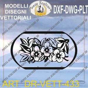 Decori file vettoriale modello DR-VETT 433 eps dwg dxf plt
