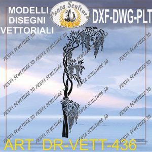 Decori file vettoriale modello DR-VETT 436 eps dwg dxf plt