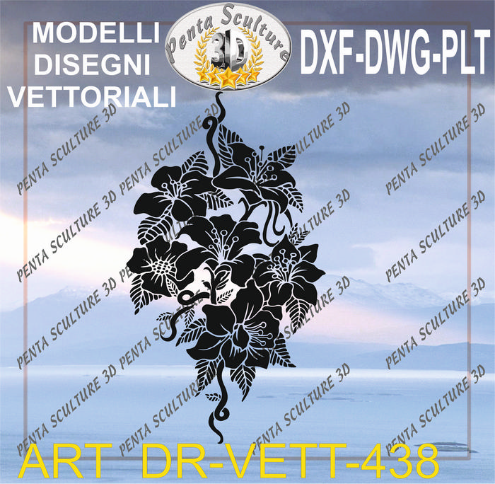 Decori_file_vettoriale_modello_DR-VETT_438_eps_dwg_dxf_plt