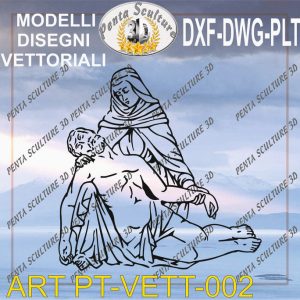 Pieta’ file vettoriale modello PT-VETT 002 eps dwg dxf plt