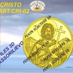Cristo files STL bassorilievo per CNC pantografi art. CRI-002