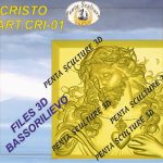 Cristo files STL bassorilievo per CNC pantografi art. CRI-001