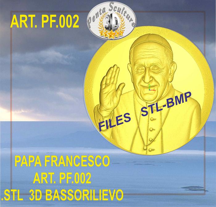 Papa_Francesco_STL_bassorilievo_per_CNC_pantografi_art.002